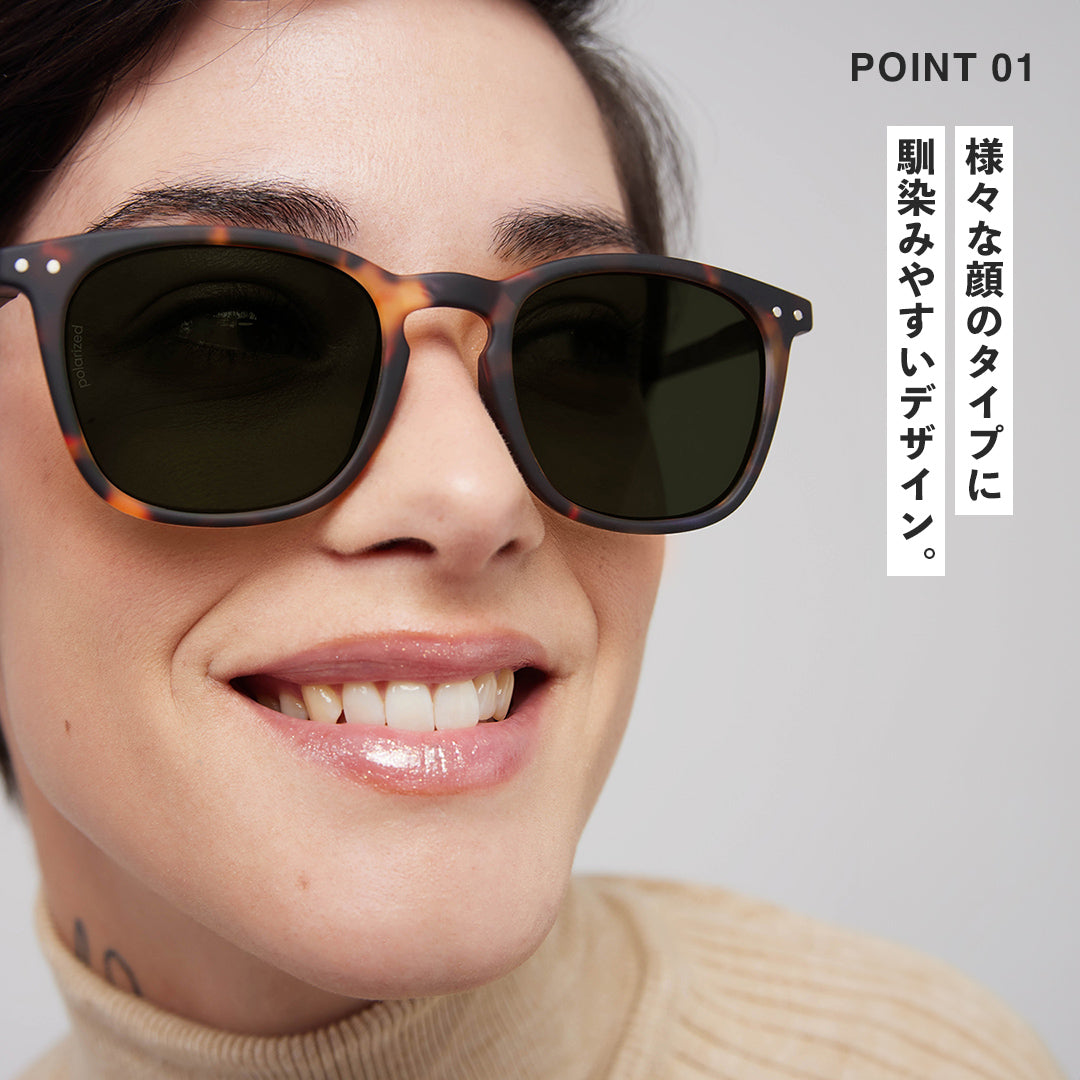 IZIPIZI Sunglasses E Polarized Lens Square