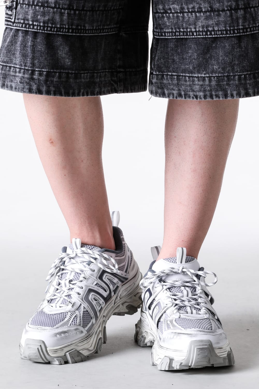 ジュン ジー Juun.J Synthetic Trainer Shoes （White） White