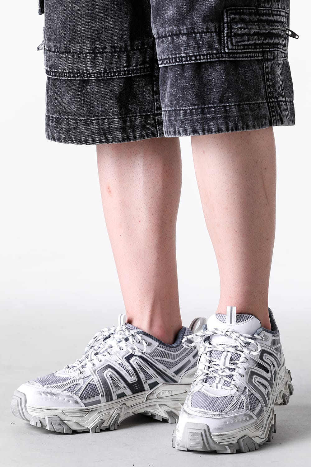 ジュン ジー Juun.J Synthetic Trainer Shoes （White） White