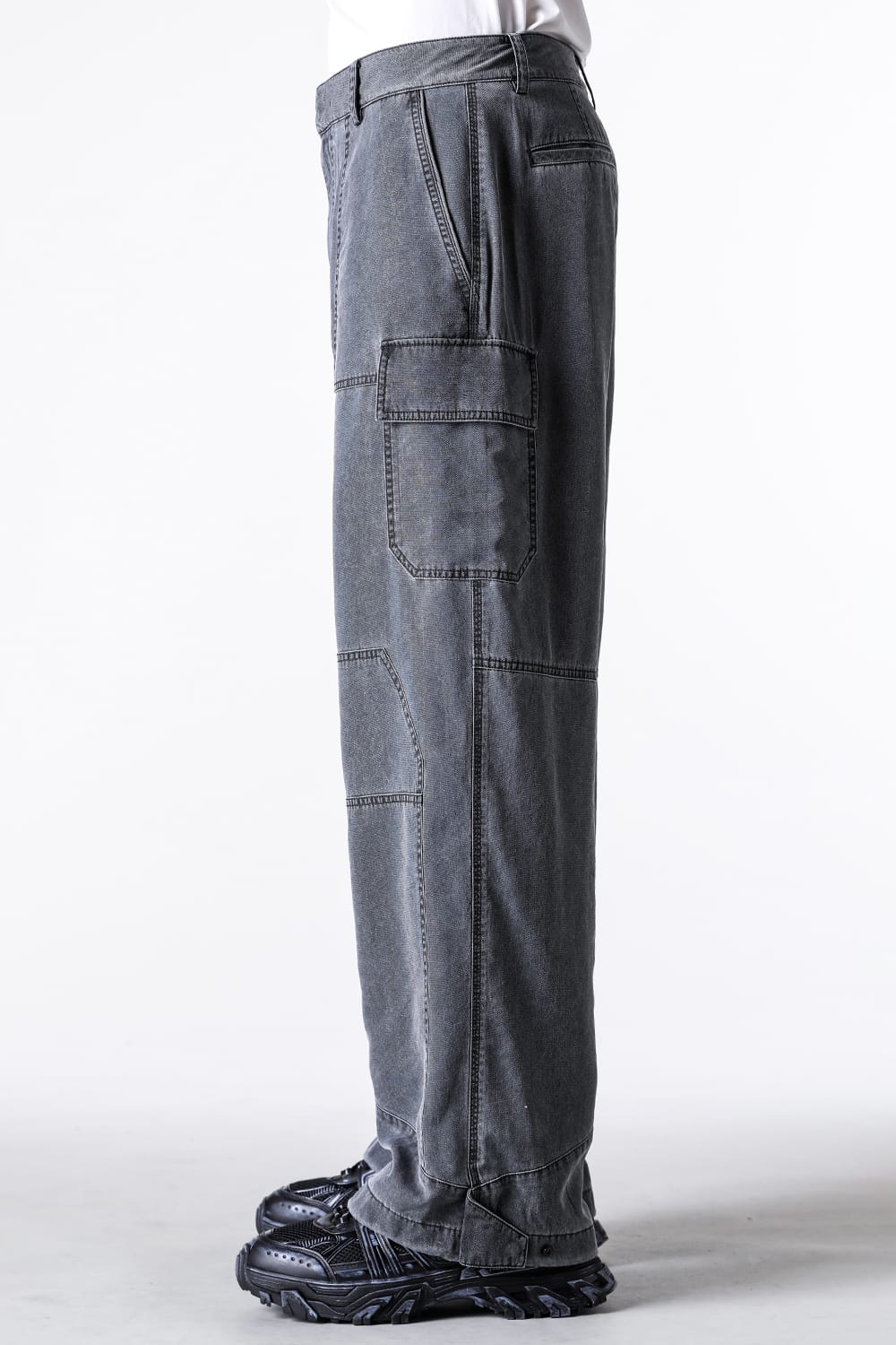 ジュン ジー Juun.J Washed Nylon Work Pants （Grey） Grey