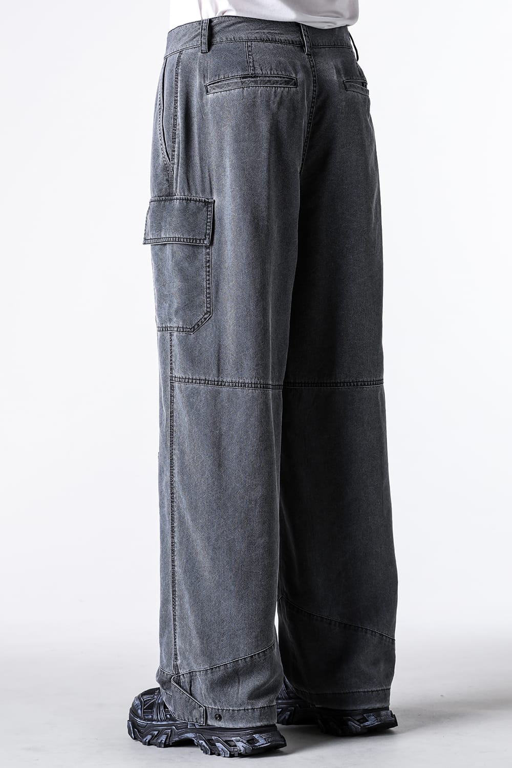 ジュン ジー Juun.J Washed Nylon Work Pants （Grey） Grey