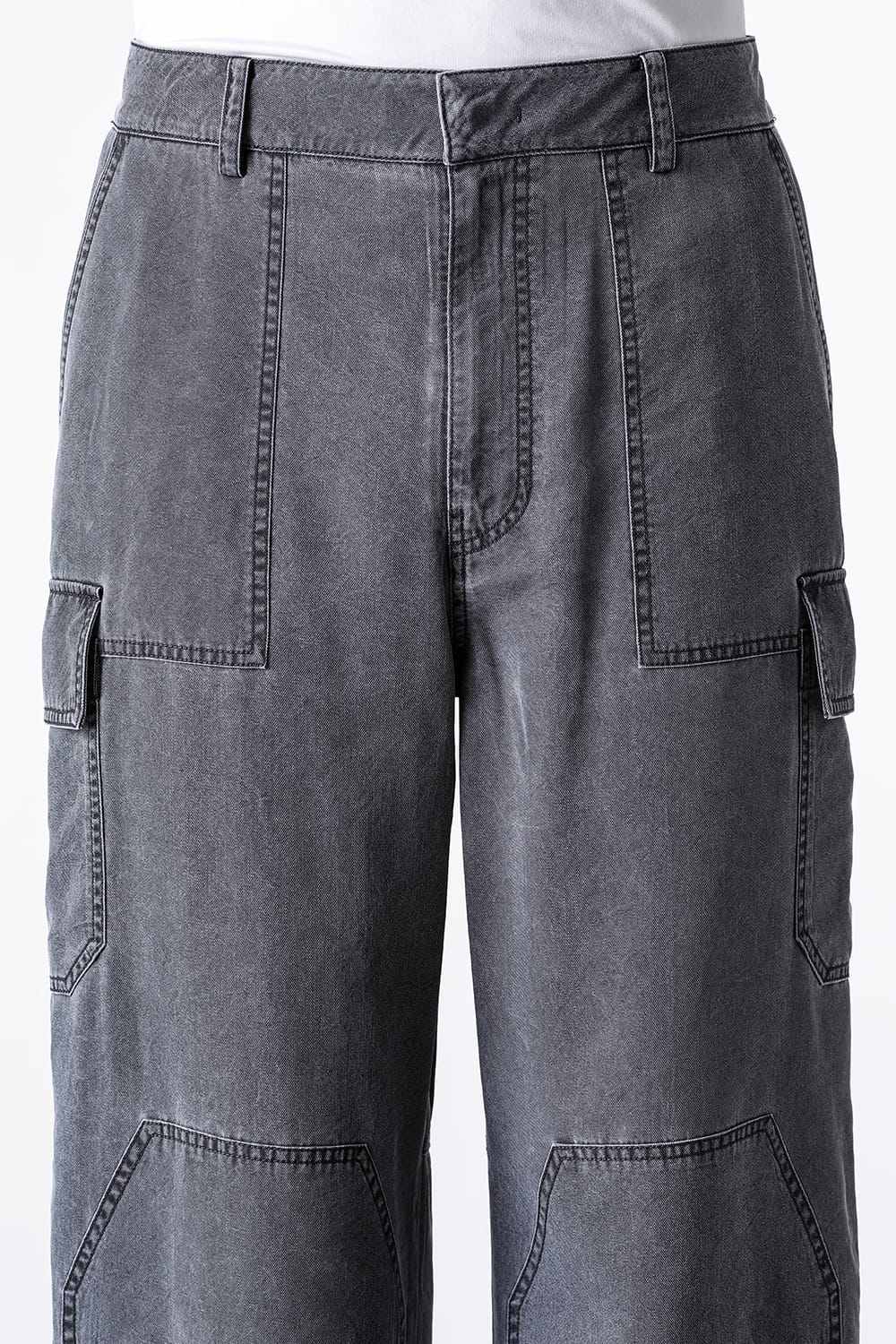 ジュン ジー Juun.J Washed Nylon Work Pants （Grey） Grey