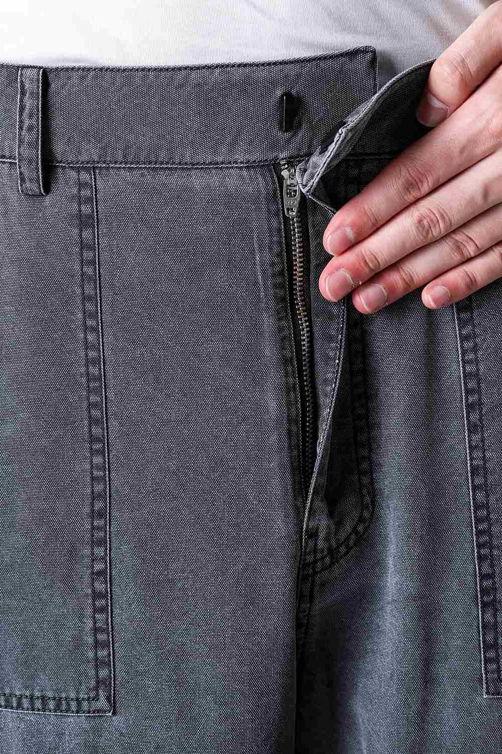 ジュン ジー Juun.J Washed Nylon Work Pants （Grey） Grey