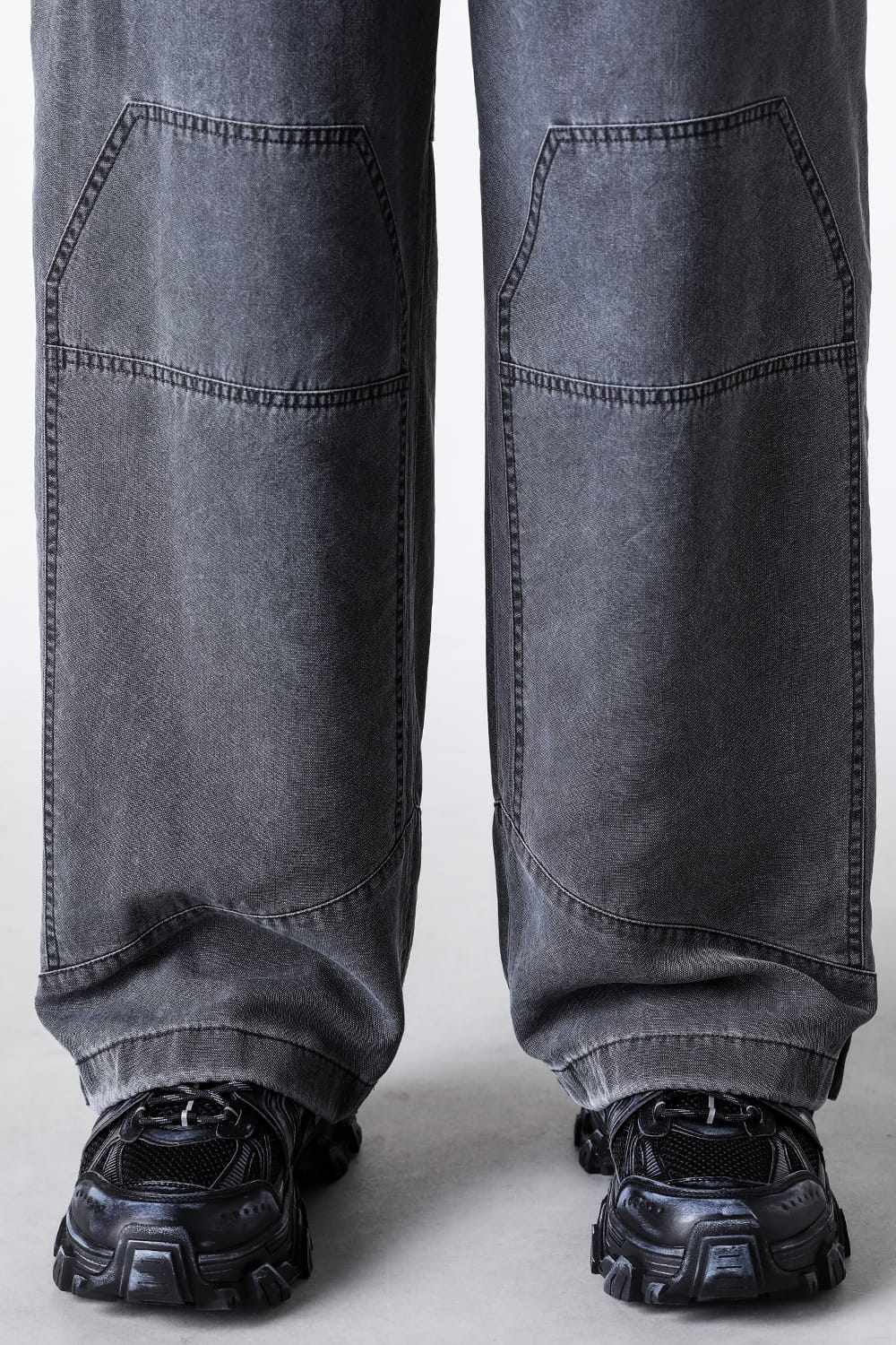 ジュン ジー Juun.J Washed Nylon Work Pants （Grey） Grey