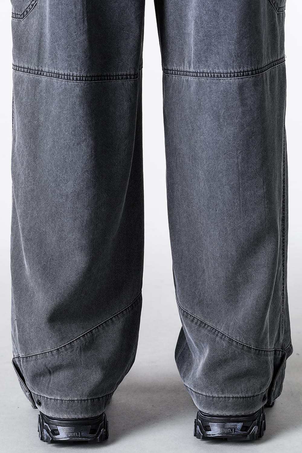 ジュン ジー Juun.J Washed Nylon Work Pants （Grey） Grey