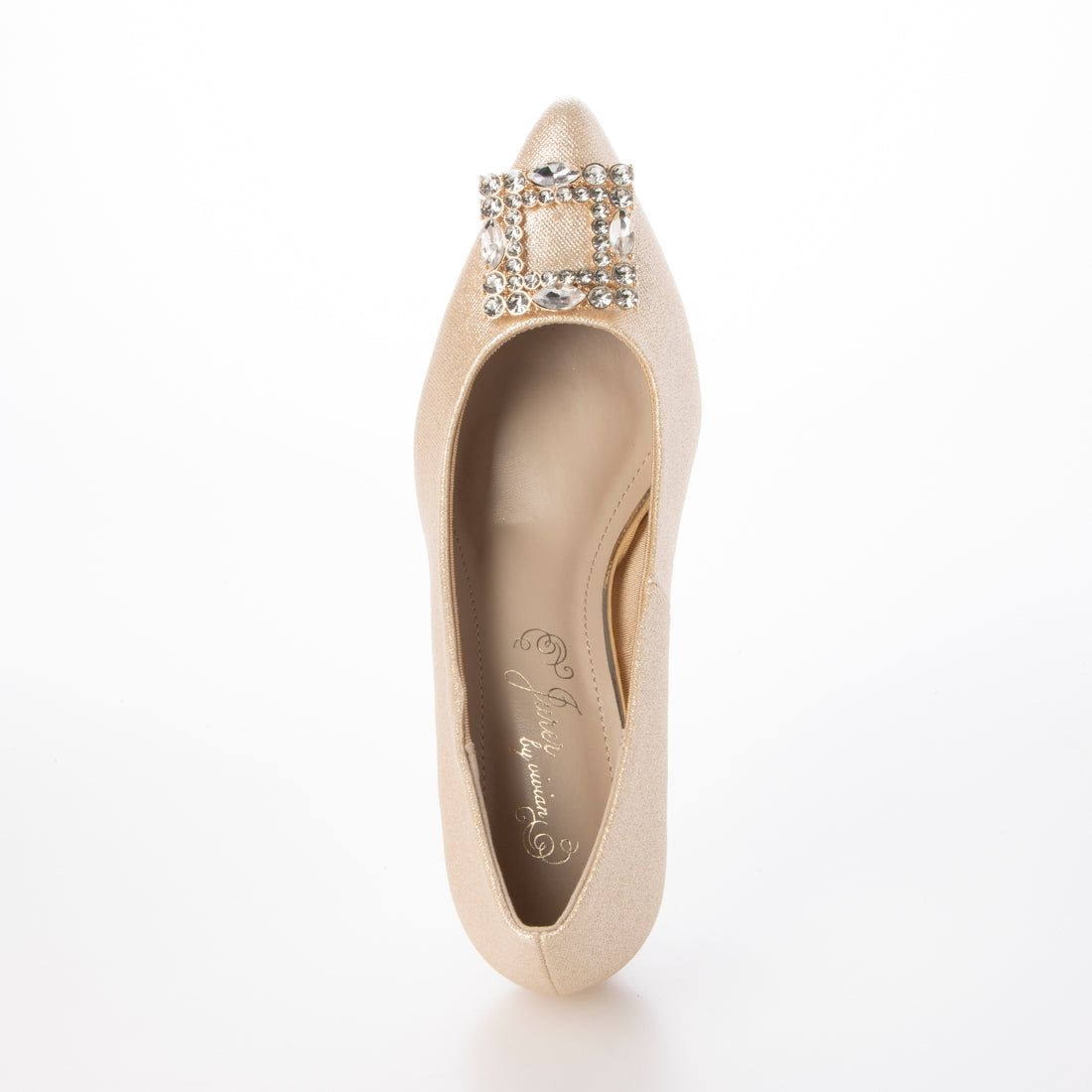 Jurer by vivian pointed toe jewel buckle pumps