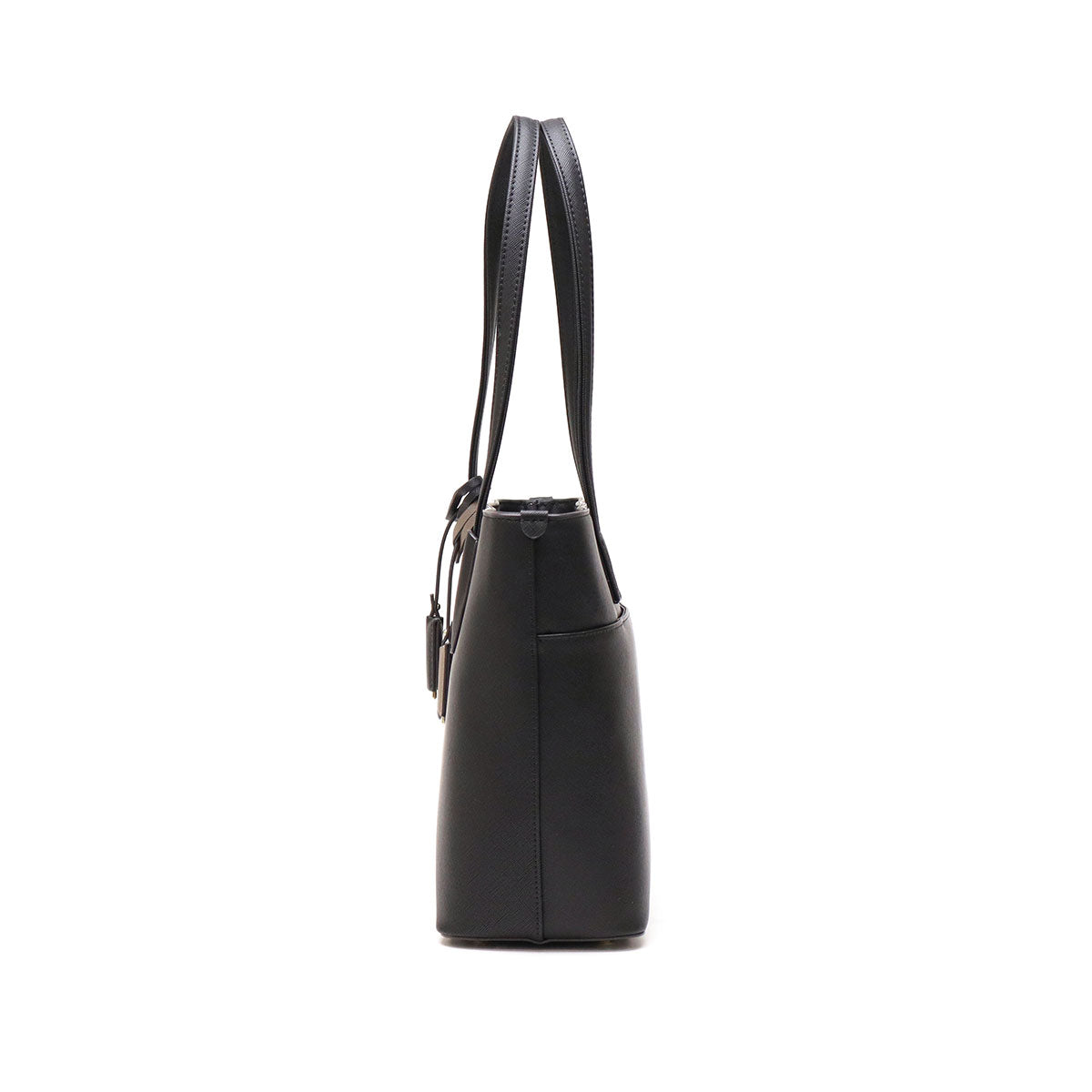 ジュエルナローズ Jewelna Rose トートバッグ レディース A4 ファスナー付き おしゃれ 通勤 小さめ 8L かわいい ブランド 大人 きれいめ ビジネスバッグ ビジネス 通勤バッグ 肩掛け リタ 16145 （ブラック） ブラック
