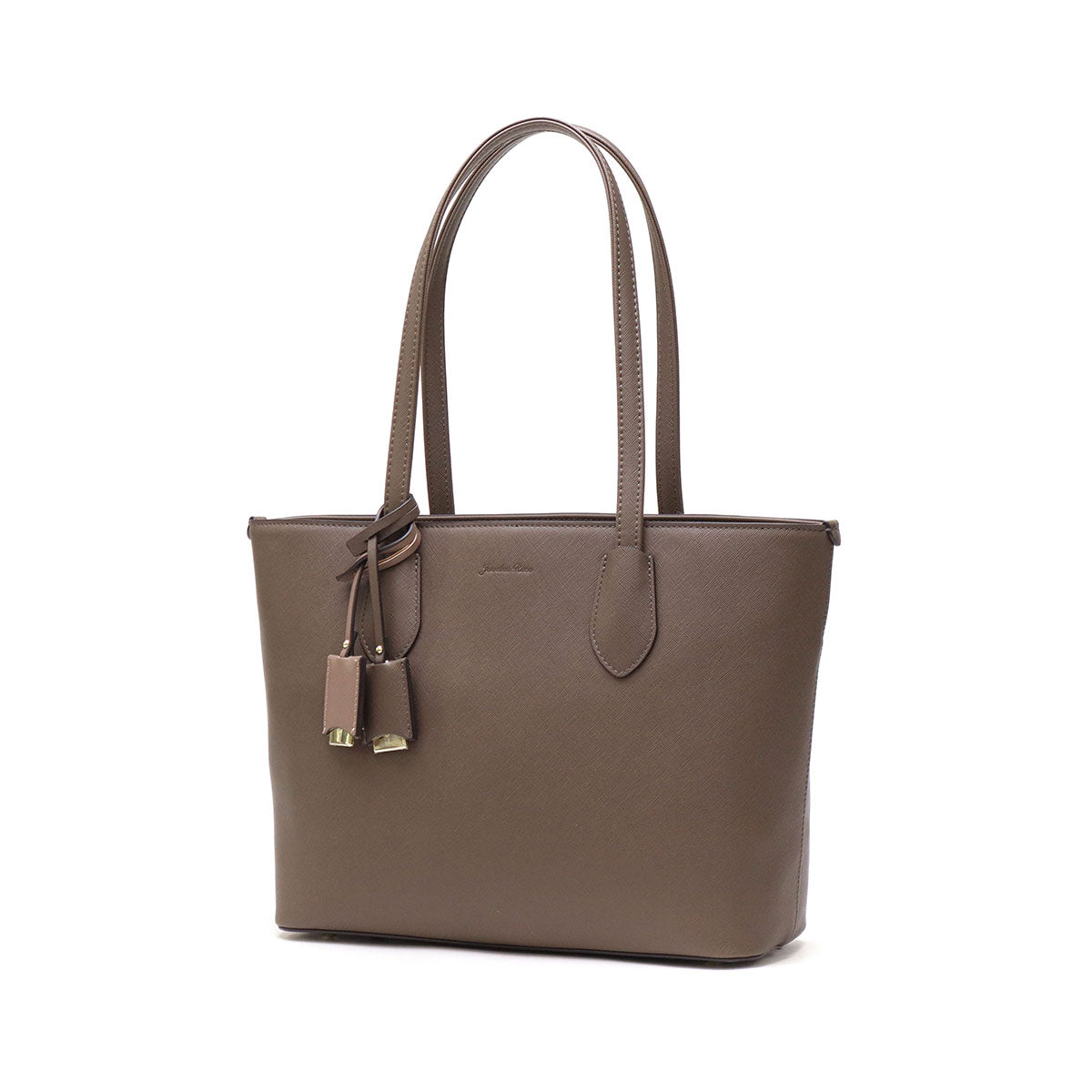 ジュエルナローズ Jewelna Rose トートバッグ レディース A4 ファスナー付き おしゃれ 通勤 小さめ 8L かわいい ブランド 大人 きれいめ ビジネスバッグ ビジネス 通勤バッグ 肩掛け リタ 16145 （チャコール） チャコール