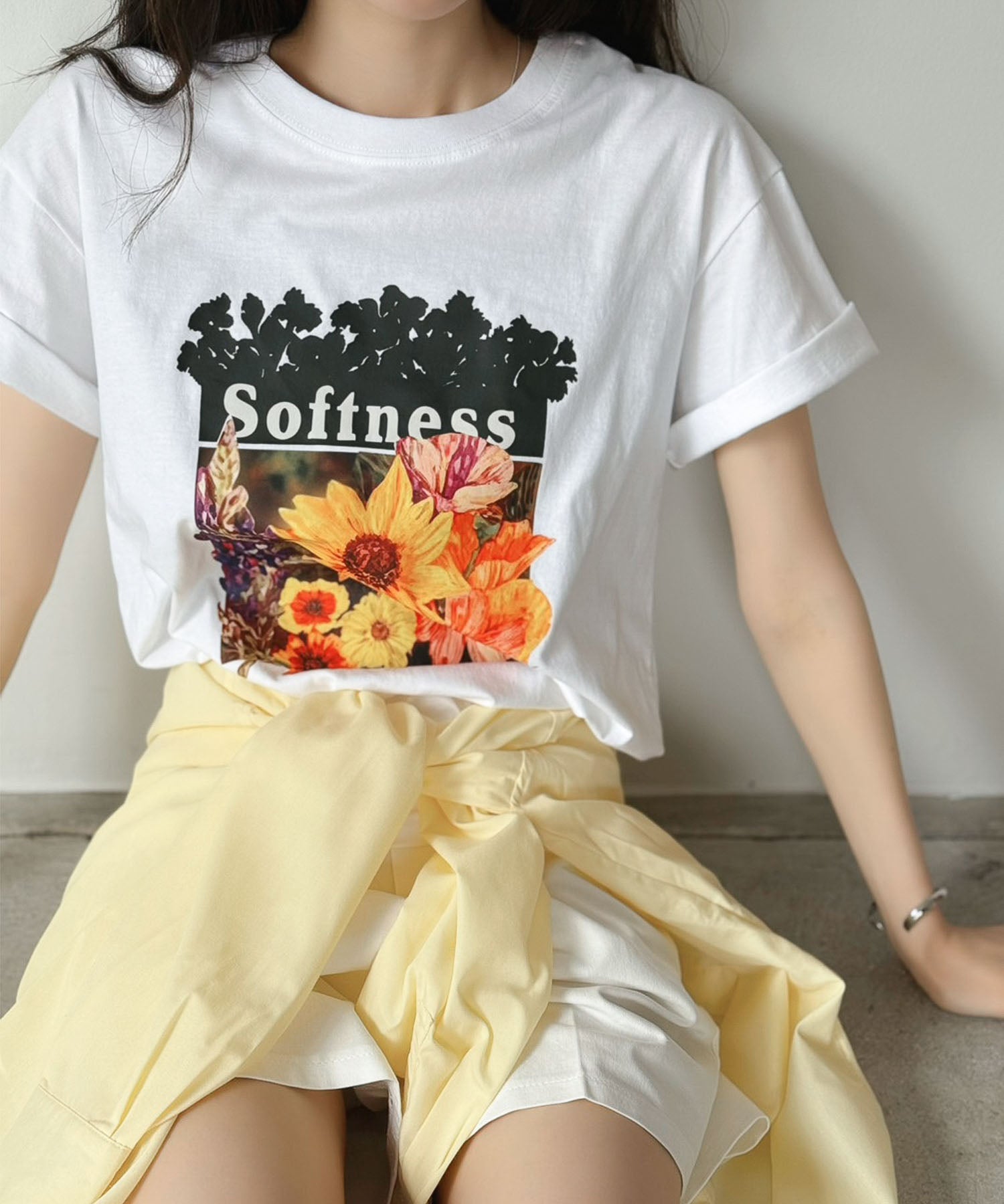 ジュエローブ Jewelobe フラワーロゴTシャツ （ホワイト） ホワイト