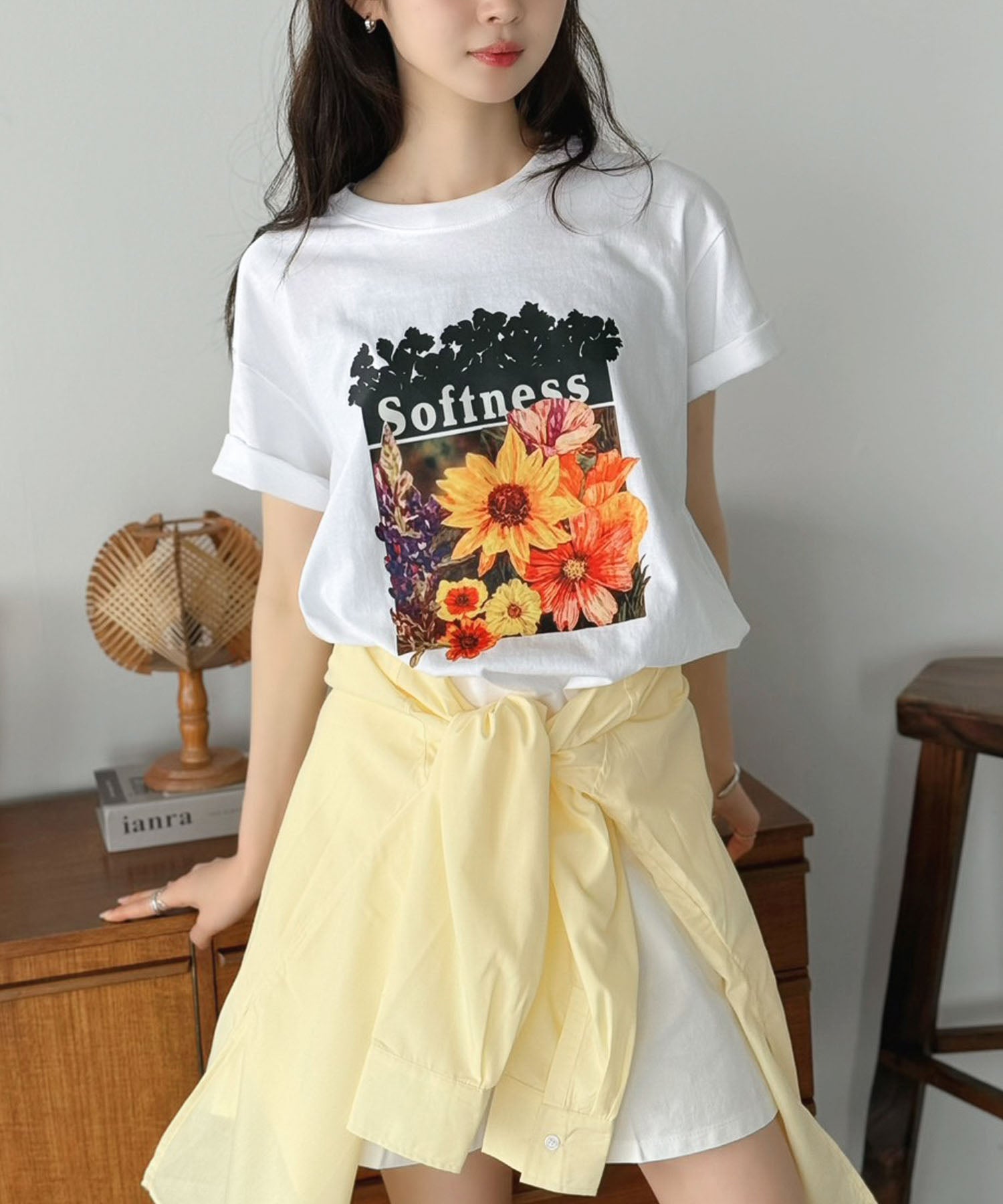 ジュエローブ Jewelobe フラワーロゴTシャツ （ホワイト） ホワイト