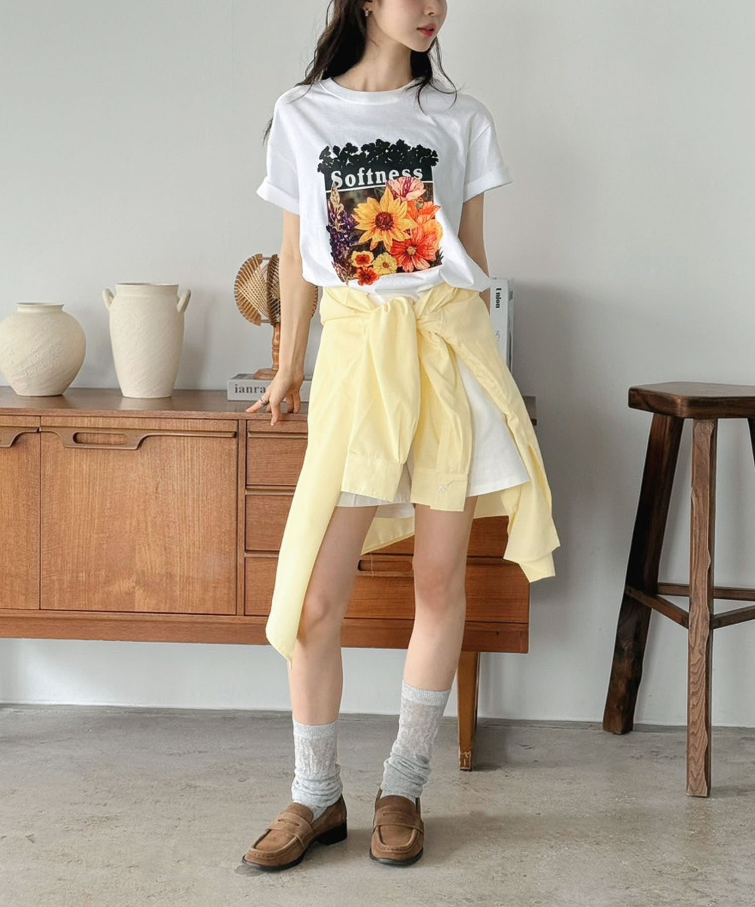 ジュエローブ Jewelobe フラワーロゴTシャツ （ホワイト） ホワイト