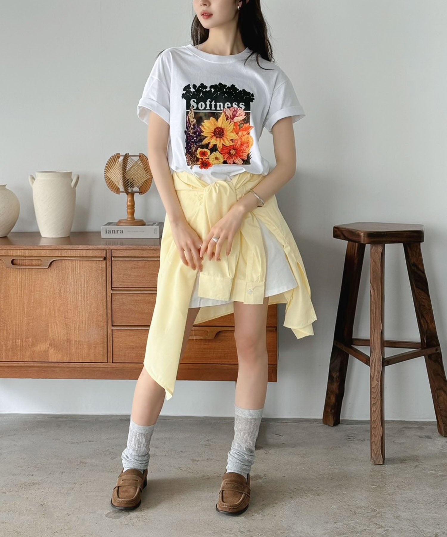 ジュエローブ Jewelobe フラワーロゴTシャツ （ホワイト） ホワイト