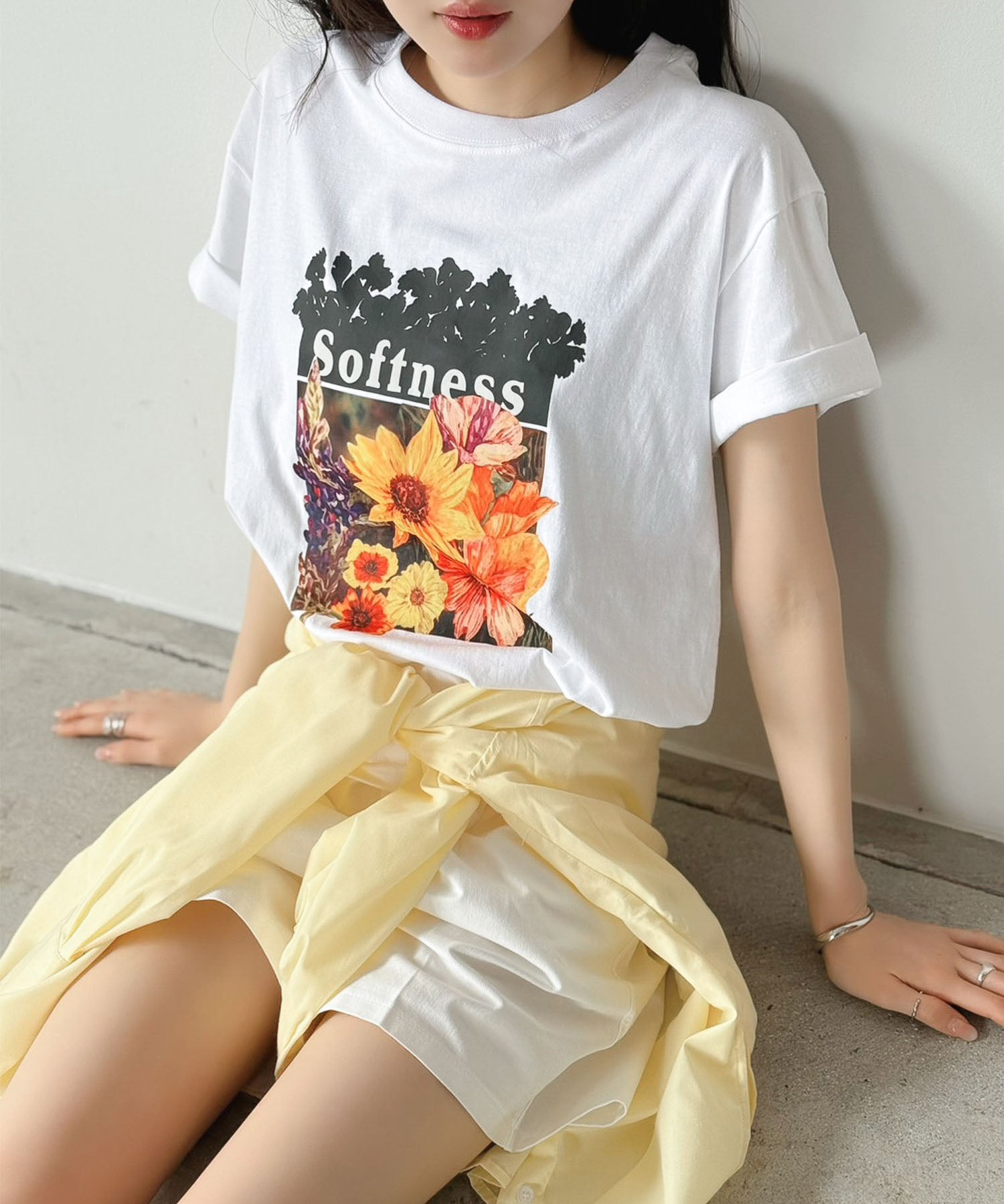 ジュエローブ Jewelobe フラワーロゴTシャツ （ホワイト） ホワイト