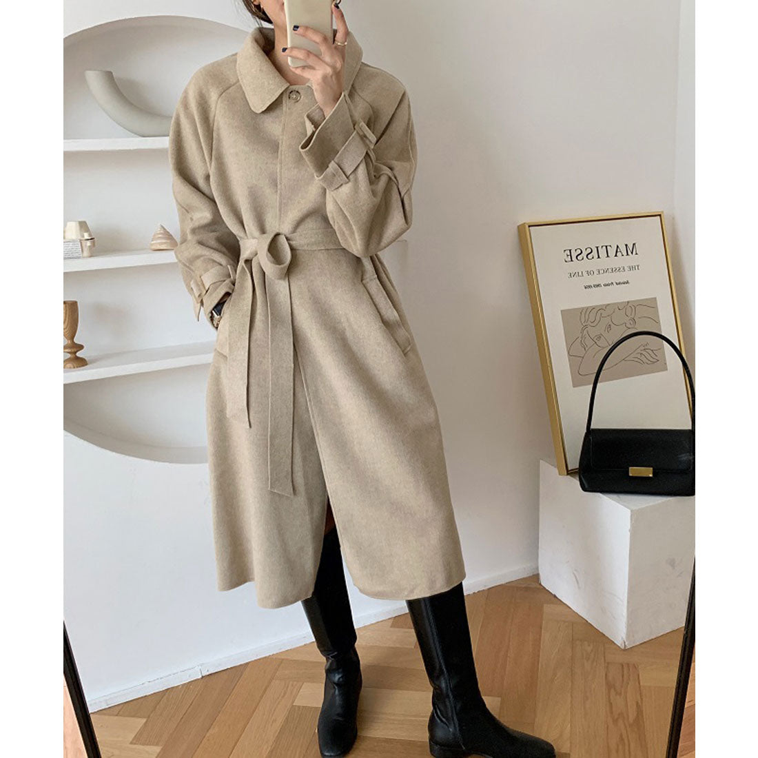 ジュエローブ Jewelobe 2wayブランケットロングコート