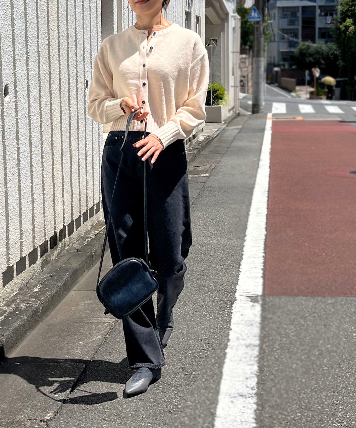 ジュエローブ Jewelobe 天竺裏編みショートカーディガン