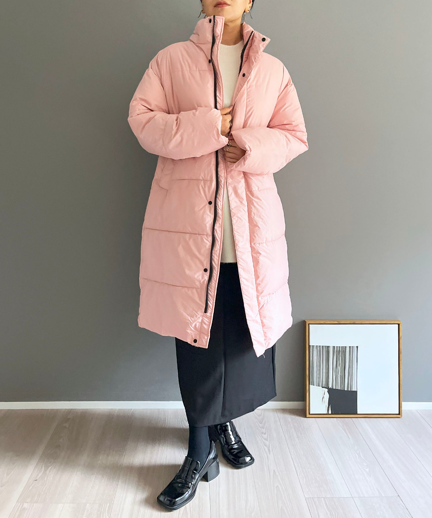ジュエローブ Jewelobe ディタッチャブルフード中綿ロングコート