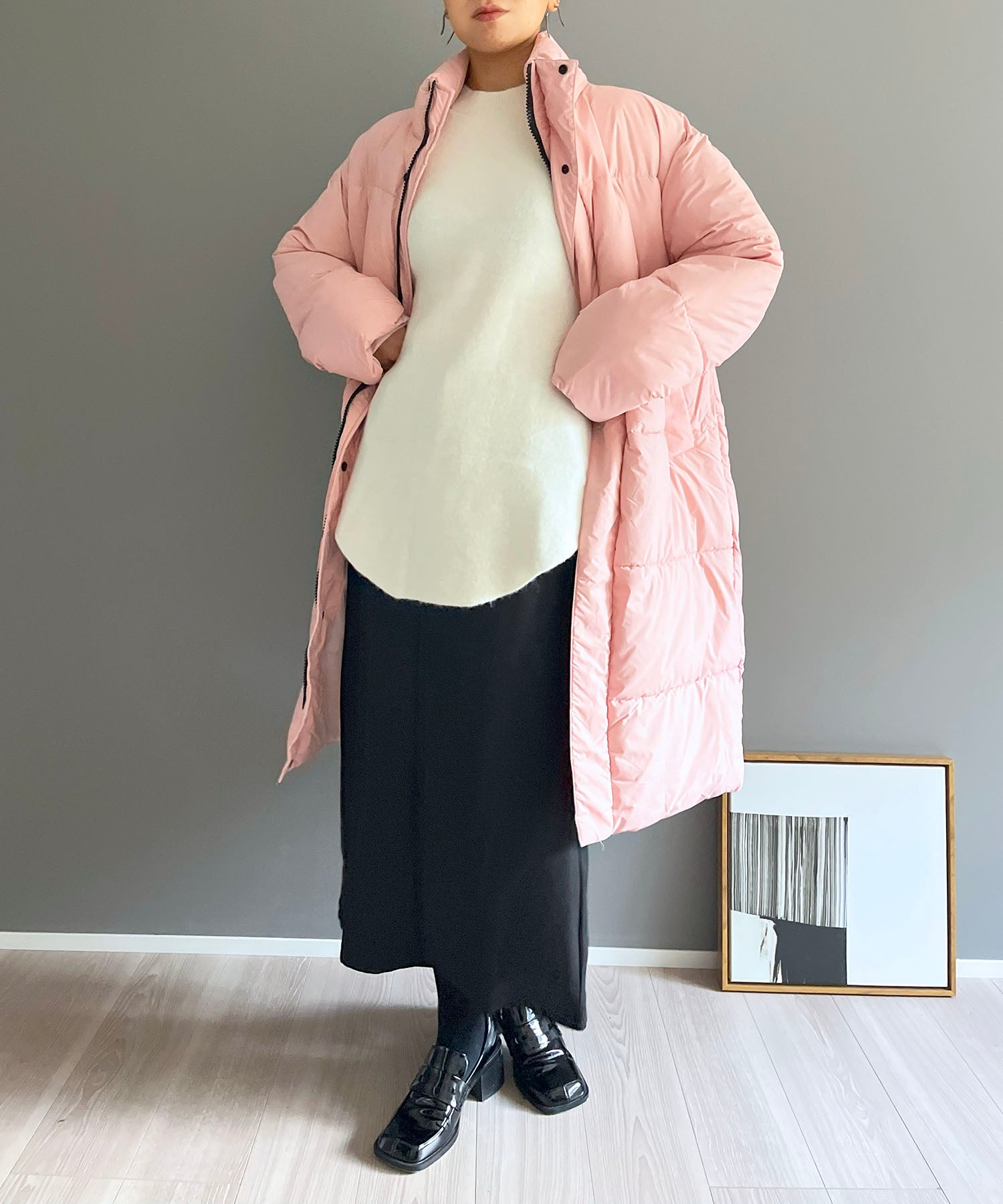 ジュエローブ Jewelobe ディタッチャブルフード中綿ロングコート