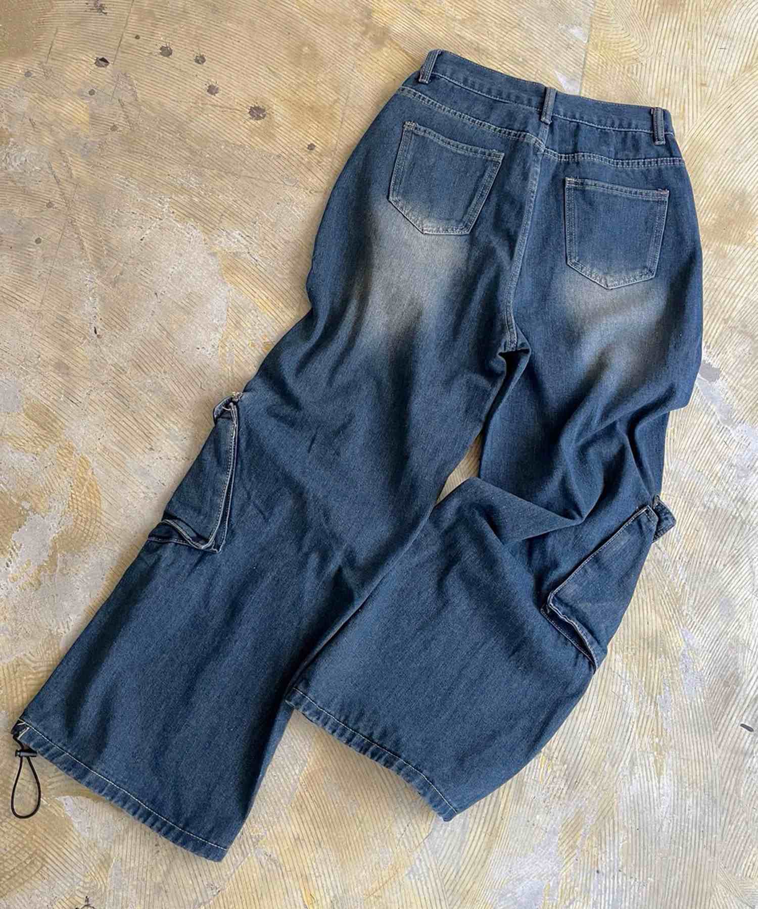 Jewelobe Jewelobe Big Heart Shape Cargo Denim Pants