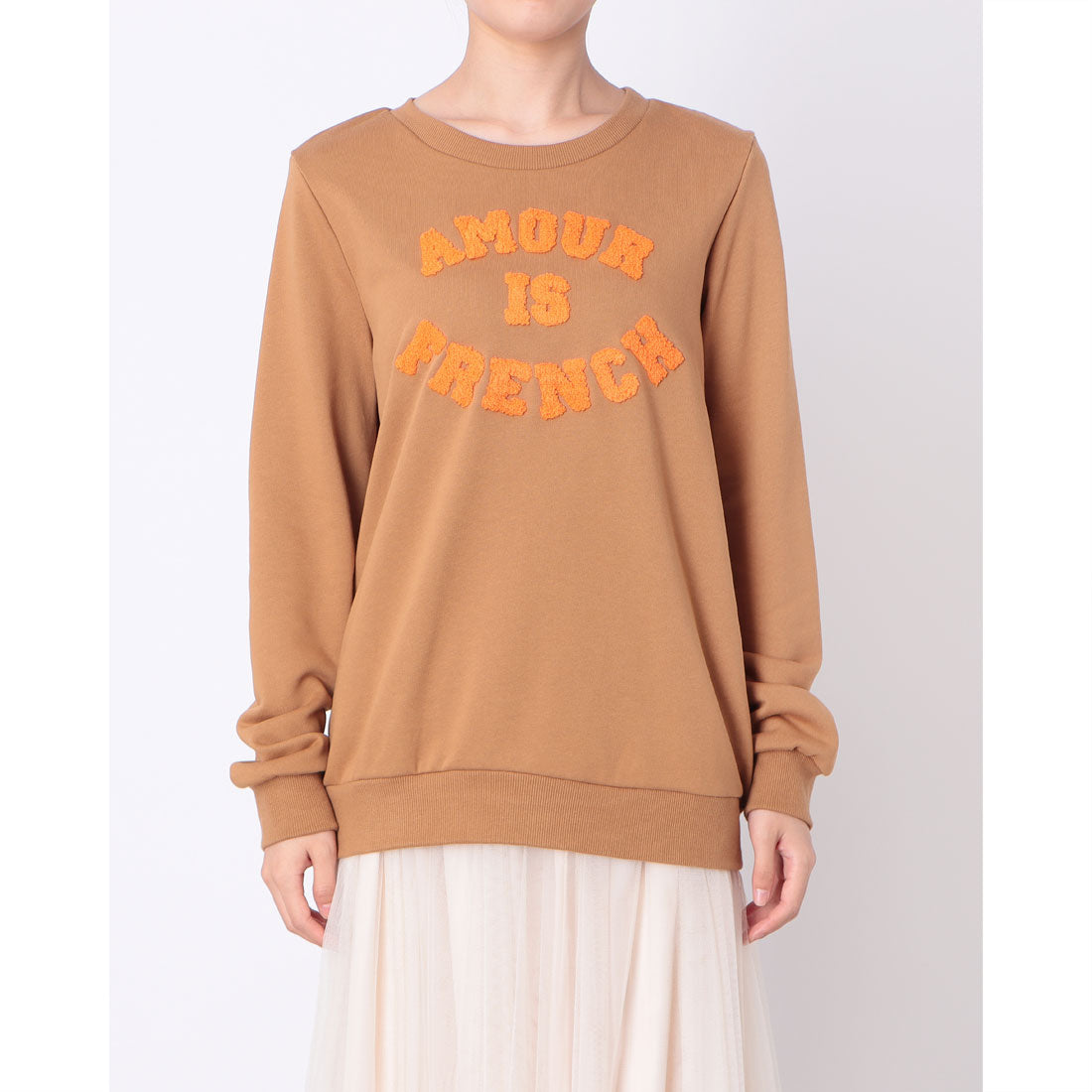 ジュビリー Jubylee AMOUR IS FRENCH スウェットTOPS （BEIGE） BEIGE