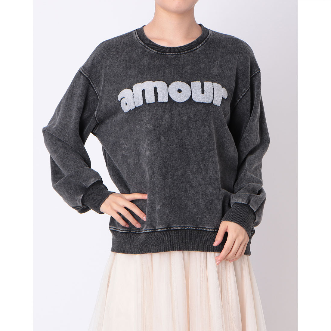 ジュビリー Jubylee AMOUR スウェットTOPS （BLACK） BLACK