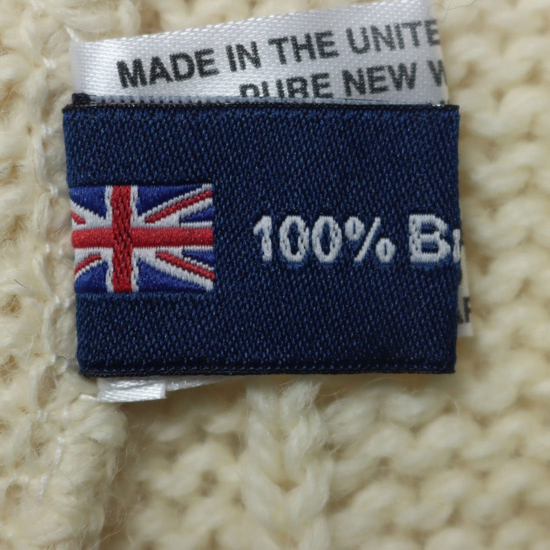JAMES CHARLOTTE　Aran Regular Crew Vest James Charlotte Knit Vest