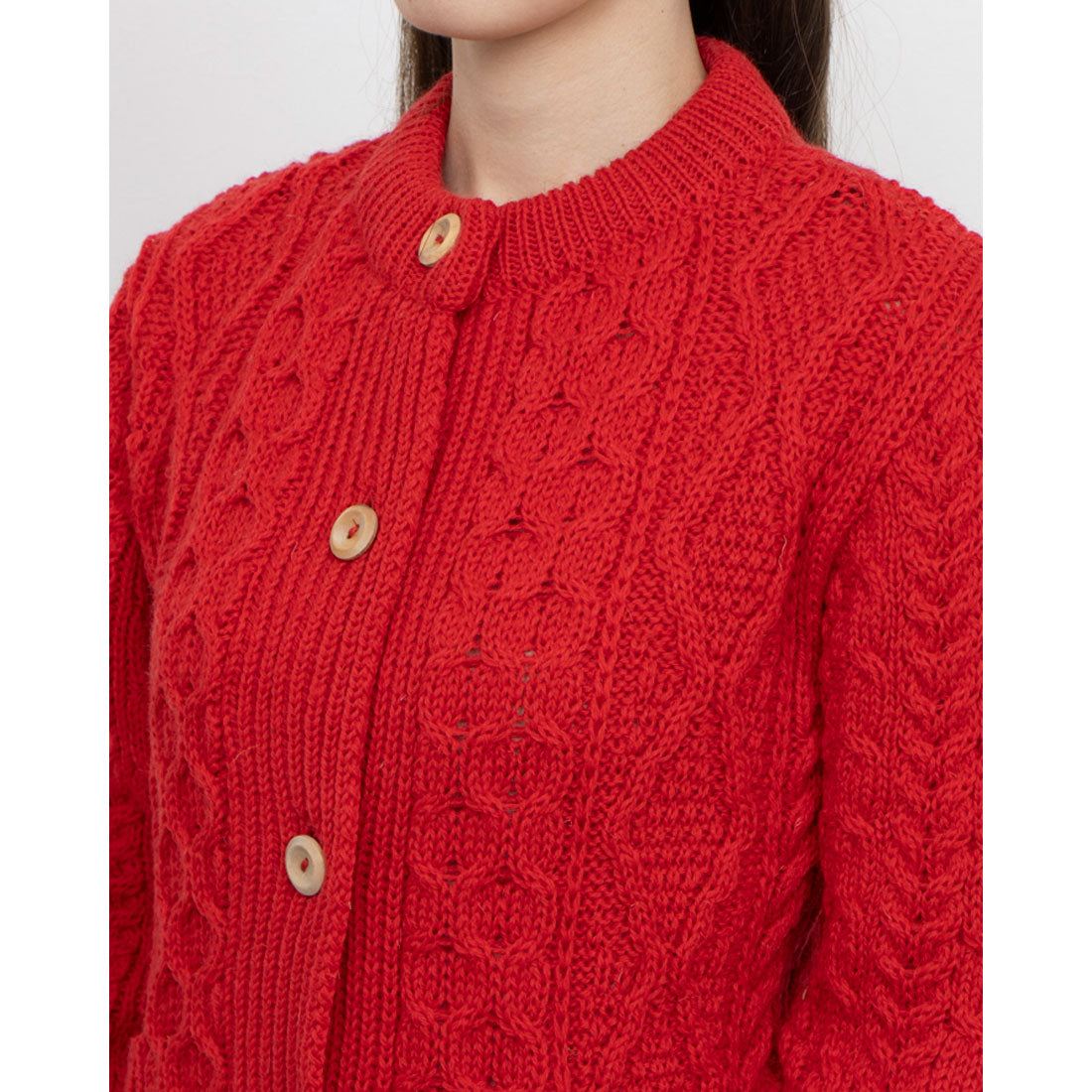 James Charlotte Cable Knit Cardigan