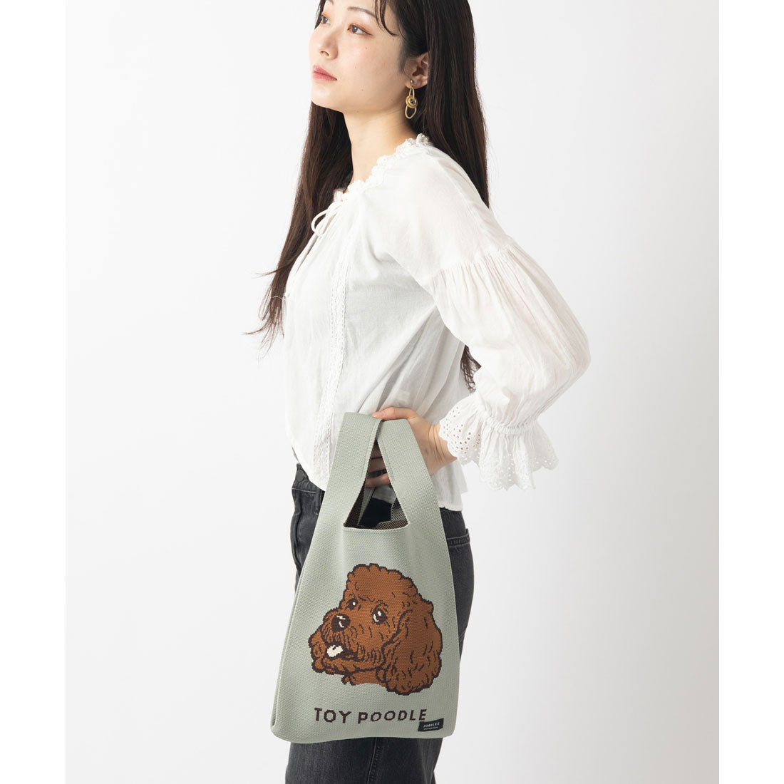 ジュビリー Jubilee ニットトートバッグ 大きめマルシェサイズ 犬種別デザイン お散歩 （その他18） その他18