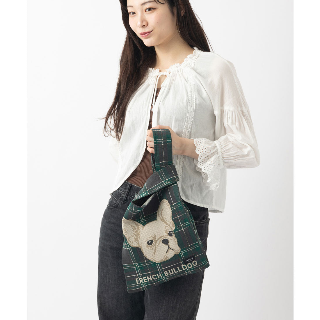 ジュビリー Jubilee ニットトートバッグ 大きめマルシェサイズ 犬種別デザイン お散歩 （その他17） その他17