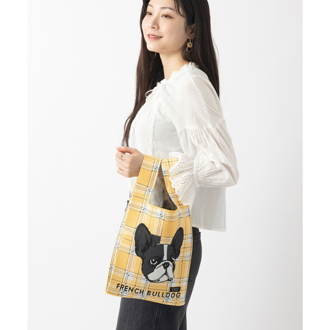 ジュビリー Jubilee ニットトートバッグ 大きめマルシェサイズ 犬種別デザイン お散歩 （その他16） その他16
