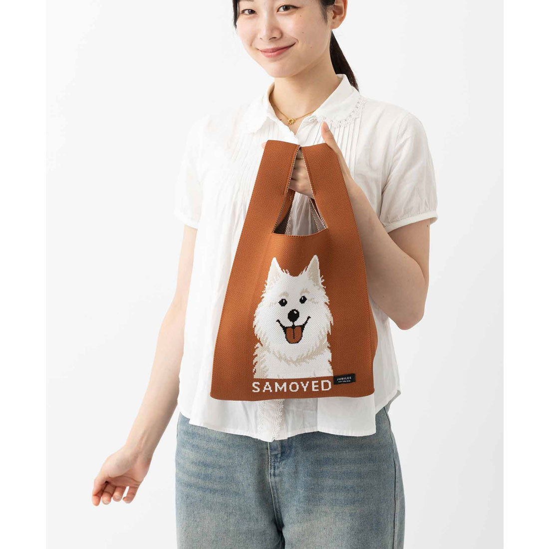 ジュビリー Jubilee ニットトートバッグ 大きめマルシェサイズ 犬種別デザイン お散歩 （その他19） その他19