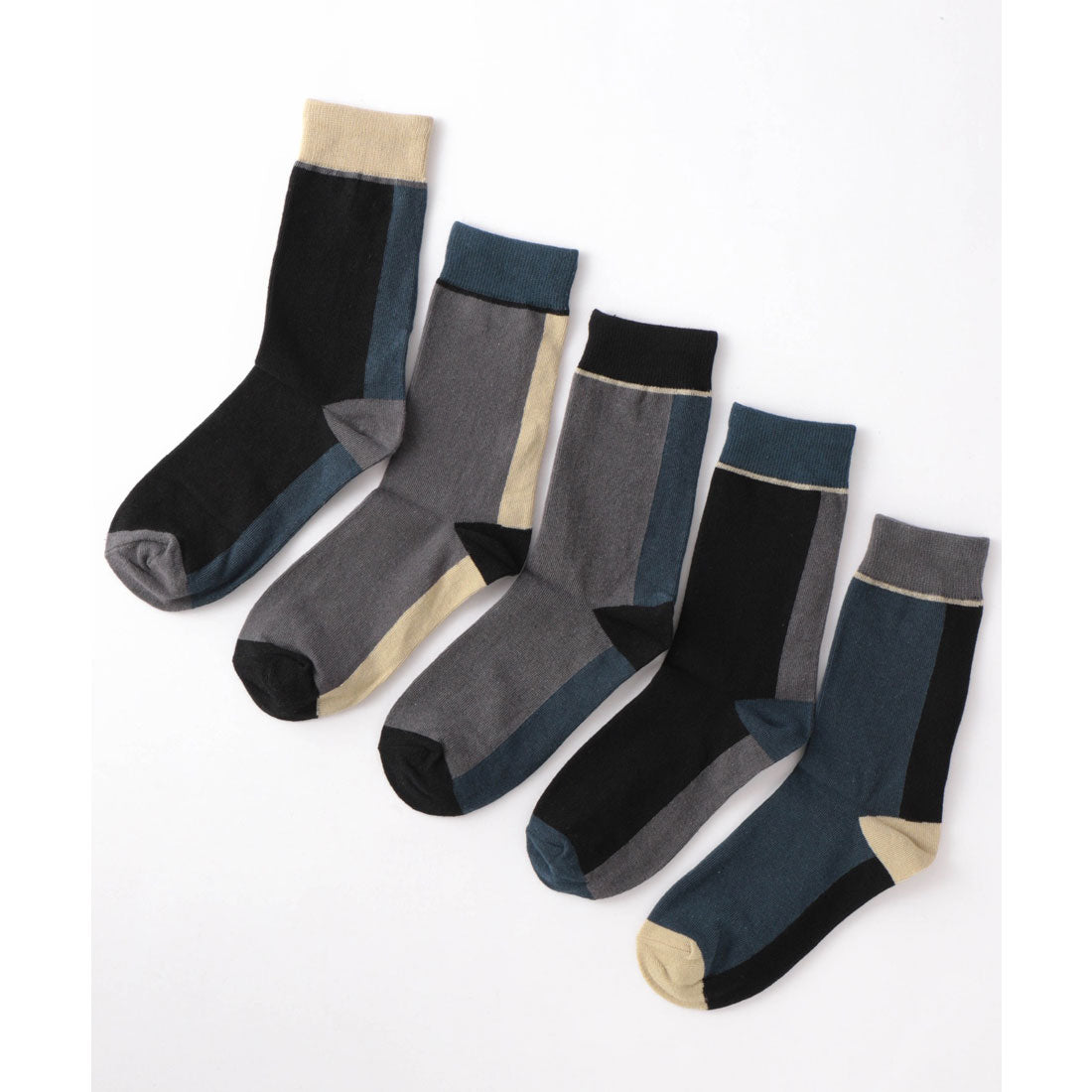 禧年禧年不對稱5件5套中性襪子