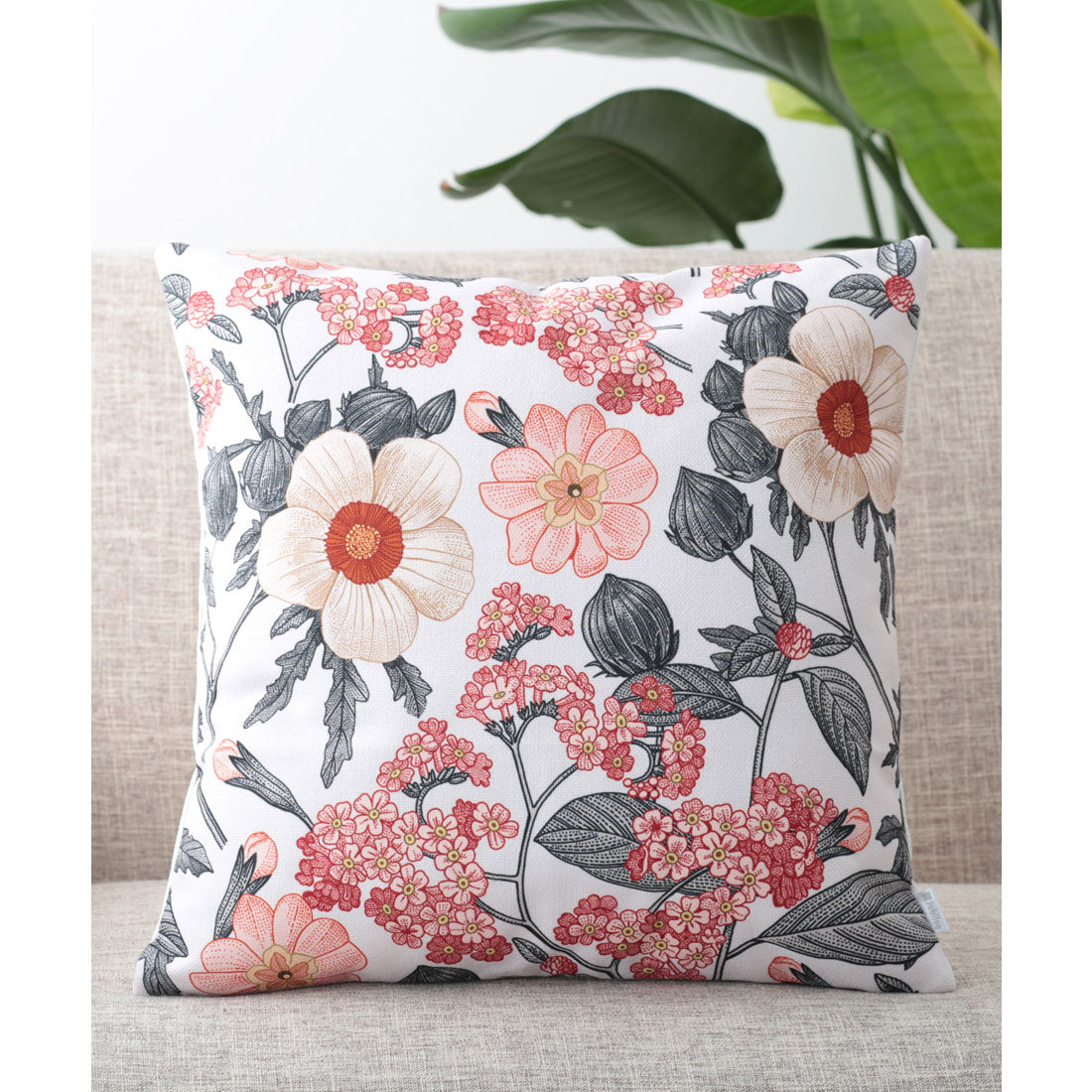 ジュビリー Jubilee クッションカバー ボタニカルデザイナー （レッド） レッド