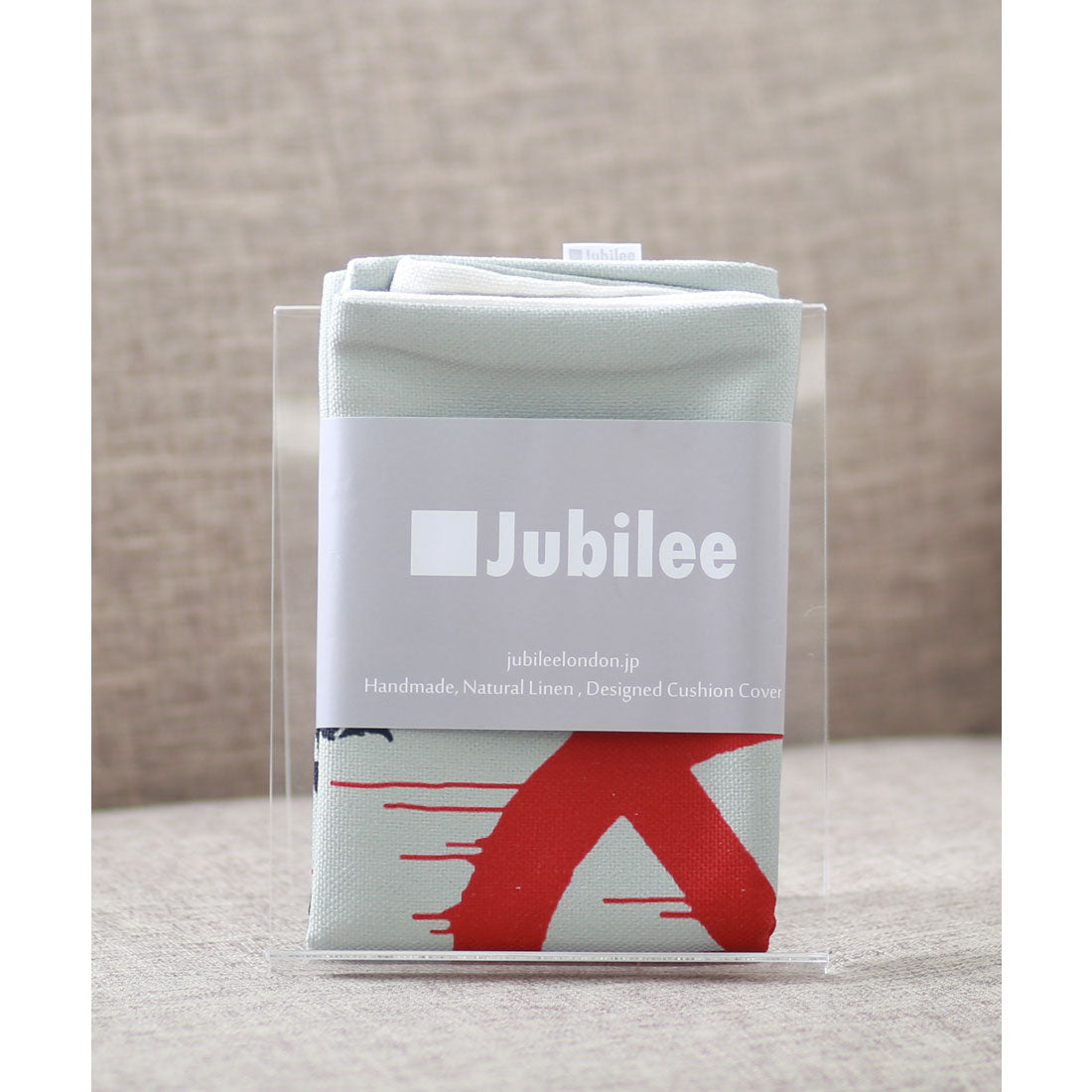 ジュビリー Jubilee バンクシーアート クッションカバー （レッド） レッド