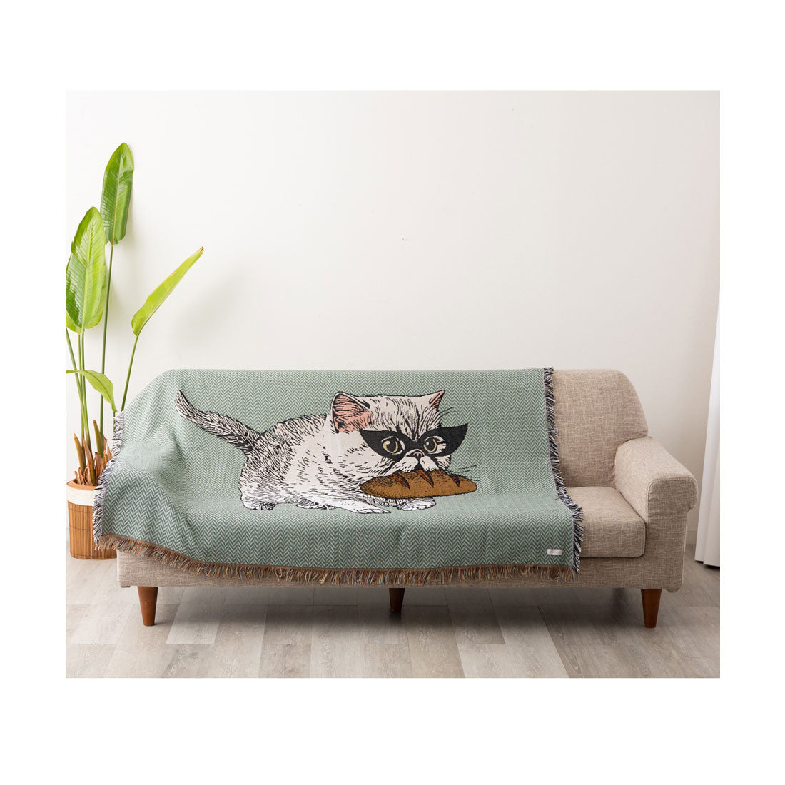ジュビリー Jubilee 猫 犬デザイン ジャガード織 スローケットラグ アソート 130x160cm （Q） Q