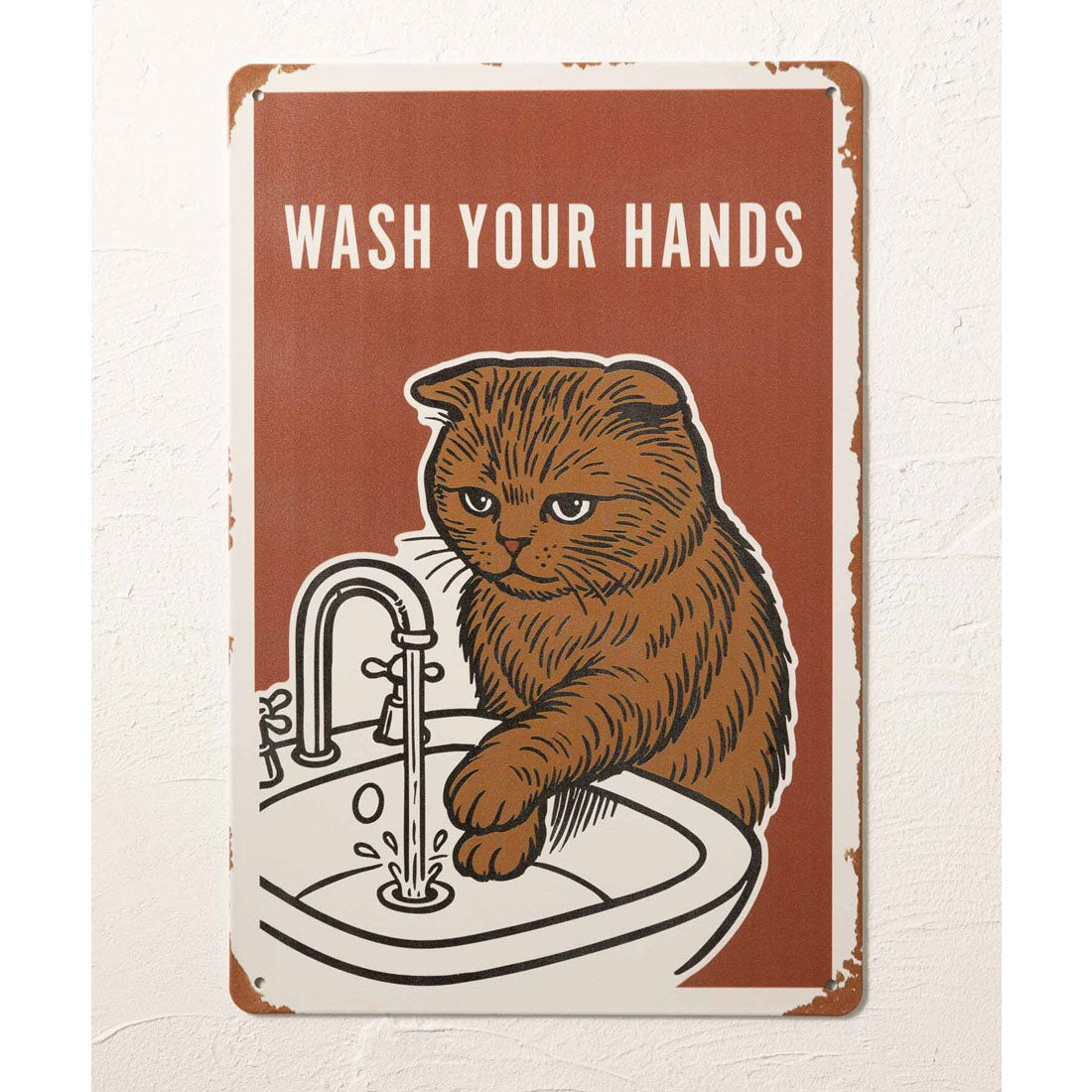 ジュビリー Jubilee 猫デザイン アンティーク調  壁掛け レトロサイン （その他19） その他19