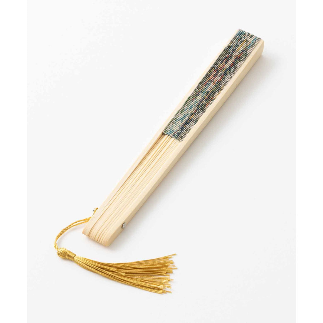 ジュビリー Jubilee ウィリアムモリス柄 木製 洋柄 紙扇子 タッセル付 （その他1） その他1