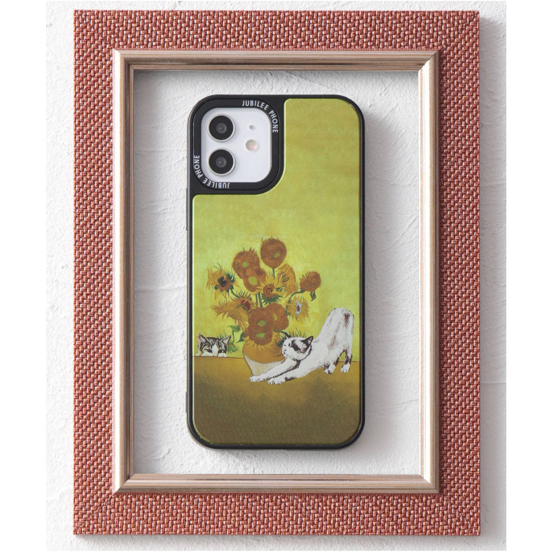 ジュビリー Jubilee 【12対応】TPU 鏡面 名画やペットデザイン iPhone スマホケース,イエロー