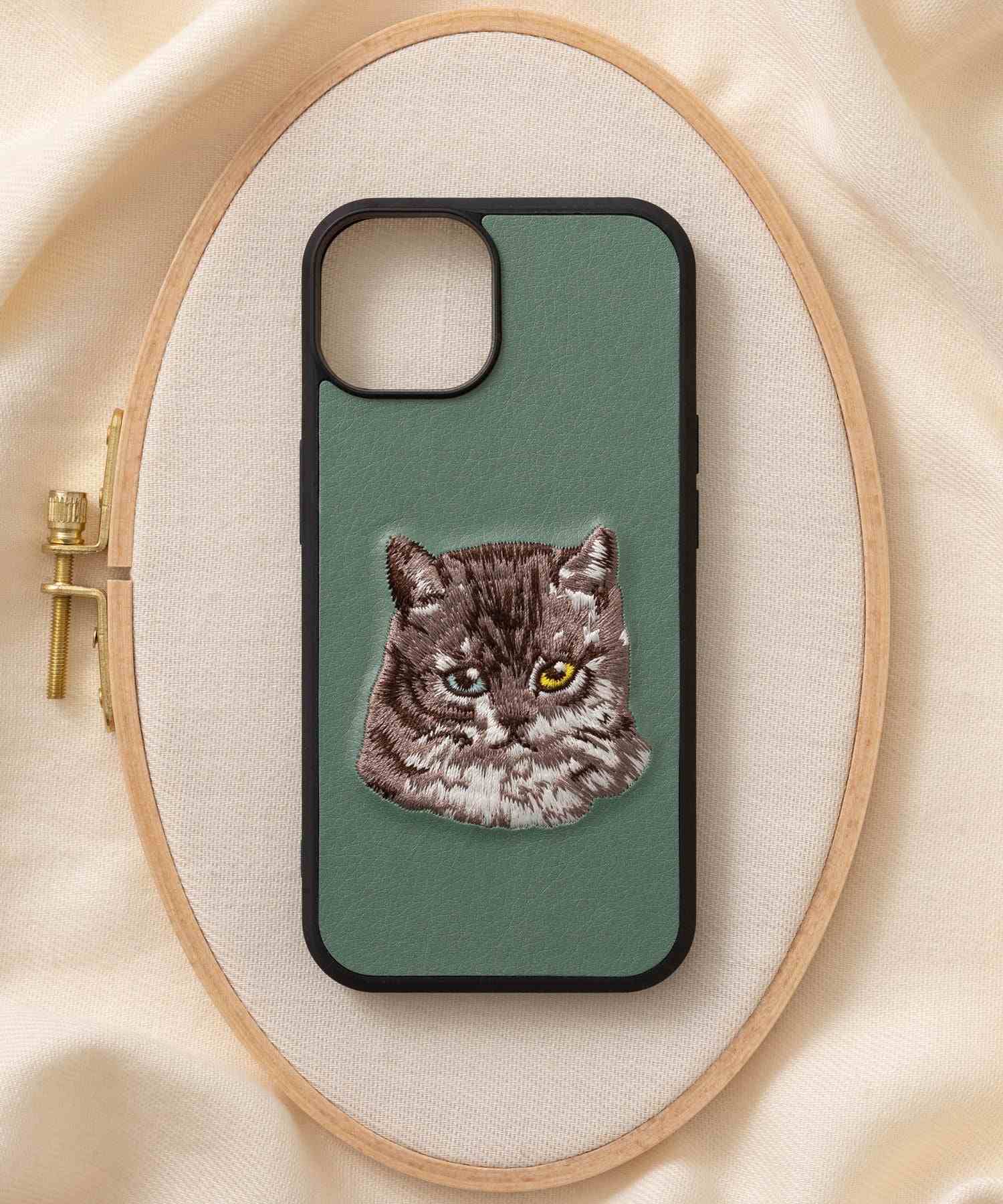 ジュビリー Jubilee 立体刺繍スマホケース iPhone PUレザー【6/7/SE/12/12pro/13/13pro 対応】