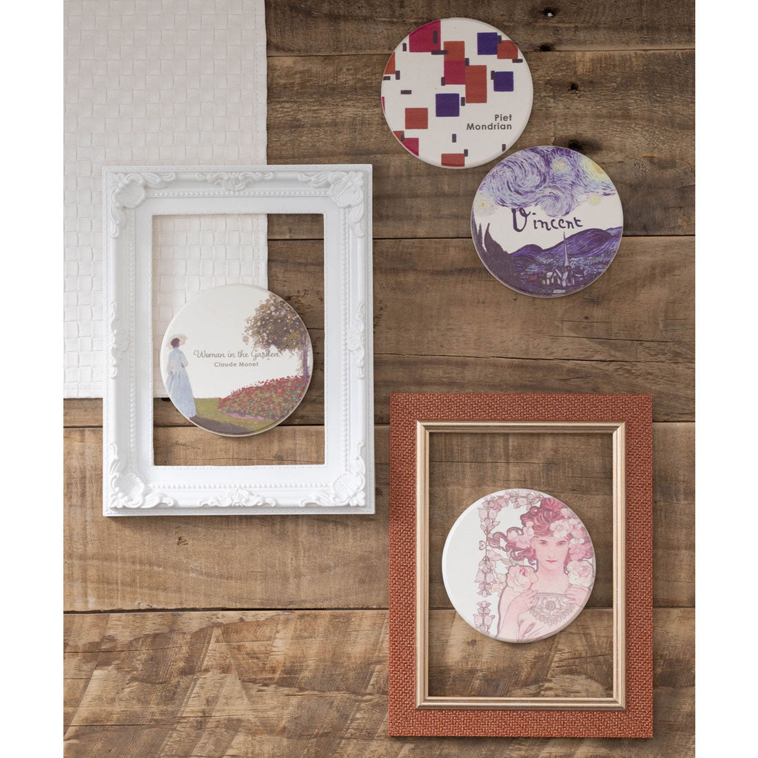 ジュビリー Jubilee 珪藻土コースター 2枚セット 名画デザインアソート （その他4） その他4