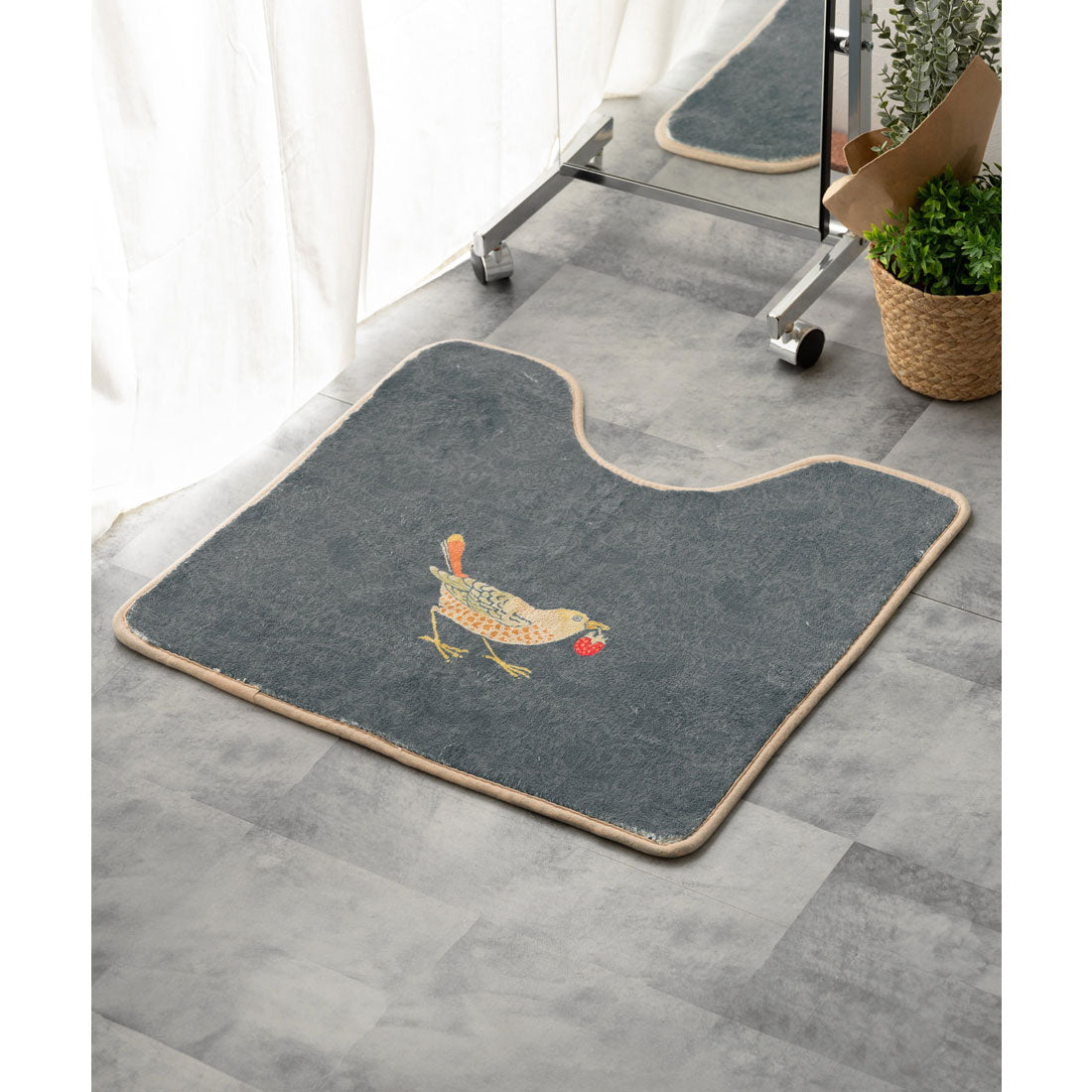 ジュビリー Jubilee もこもこ起毛トイレマット ウィリアムモリス柄 55x60cm （その他） その他