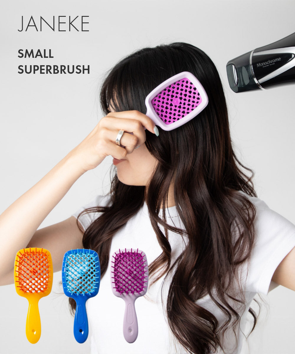 ヤネケ Janeke ヤネケ JANEKE SMALL SUPERBRUSH スモール ヘアブラシ 86SP234LIF 86SP234GIA 86SP234BTU レディース ヘアケア （BLU TURCHES/ブルー トーチズ） BLU TURCHES/ブルー トーチズ
