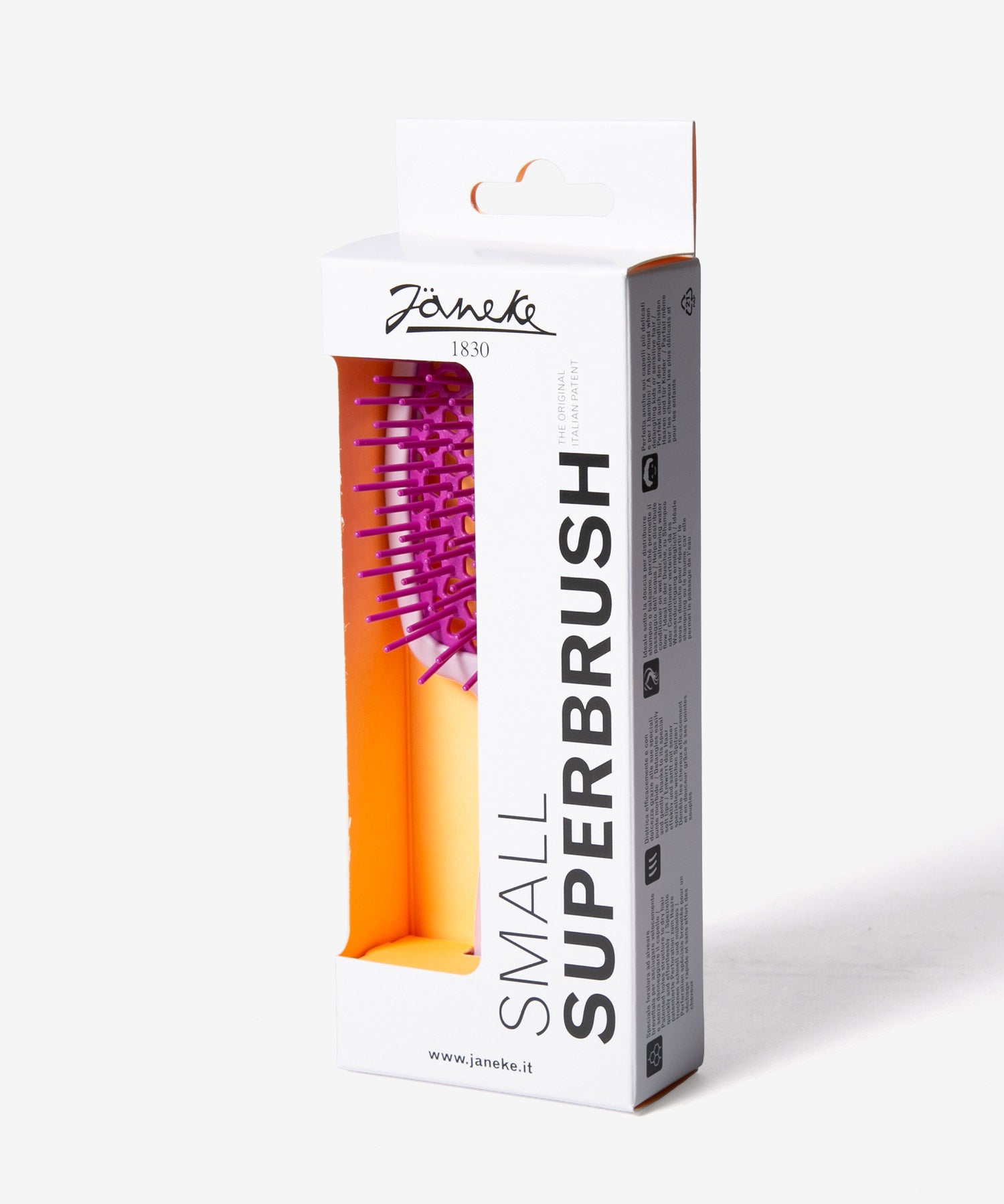 ヤネケ Janeke ヤネケ JANEKE SMALL SUPERBRUSH スモール ヘアブラシ 86SP234LIF 86SP234GIA 86SP234BTU レディース ヘアケア （BLU TURCHES/ブルー トーチズ） BLU TURCHES/ブルー トーチズ