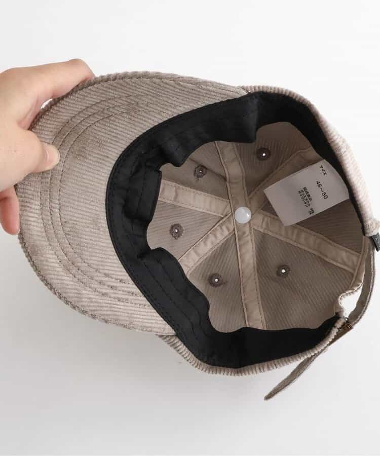 コーデュロイキャップ