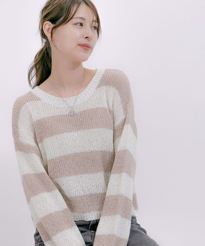 ジャイロ　GAYRO さ JAYRO Gyro Ribbed Border Pullover