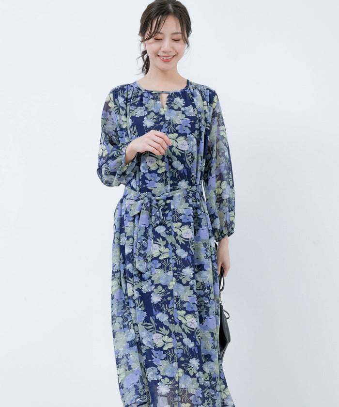 ジャイロ JAYRO 花柄シフォンワンピース