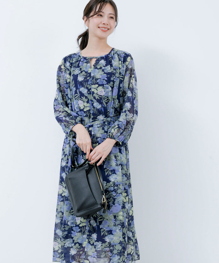 ジャイロ JAYRO 花柄シフォンワンピース