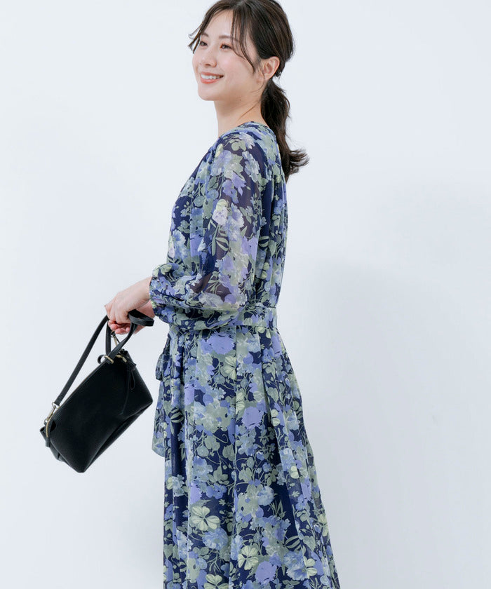 ジャイロ JAYRO 花柄シフォンワンピース