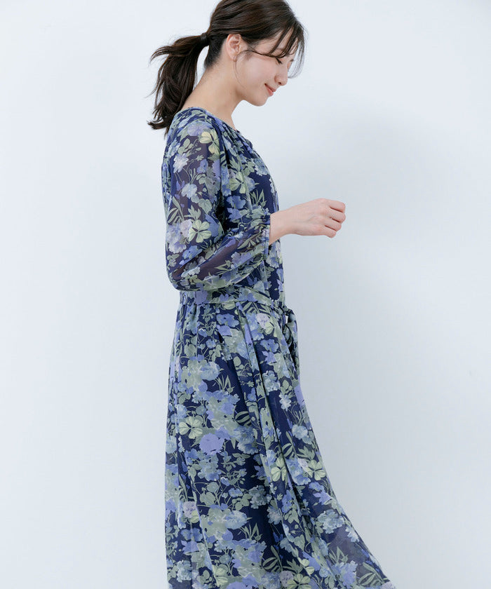 ジャイロ JAYRO 花柄シフォンワンピース