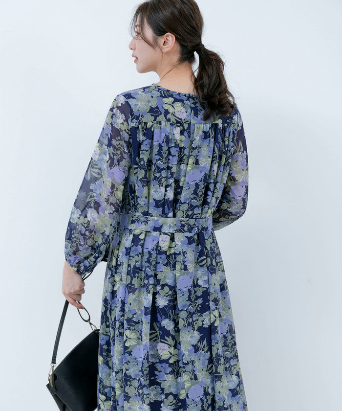 ジャイロ JAYRO 花柄シフォンワンピース
