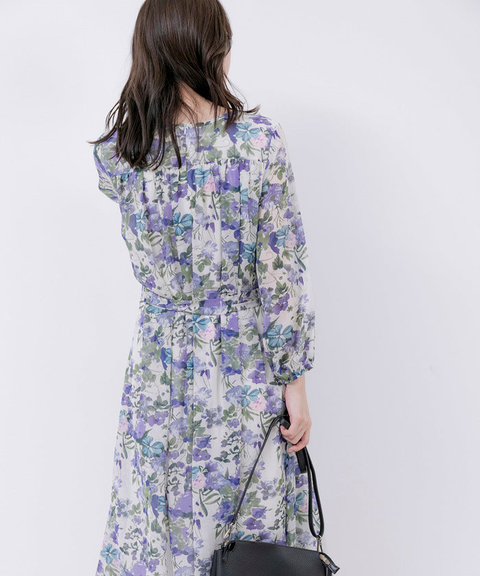 ジャイロ JAYRO 花柄シフォンワンピース